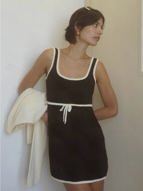 DJERF Avenue Amorini Dress Black